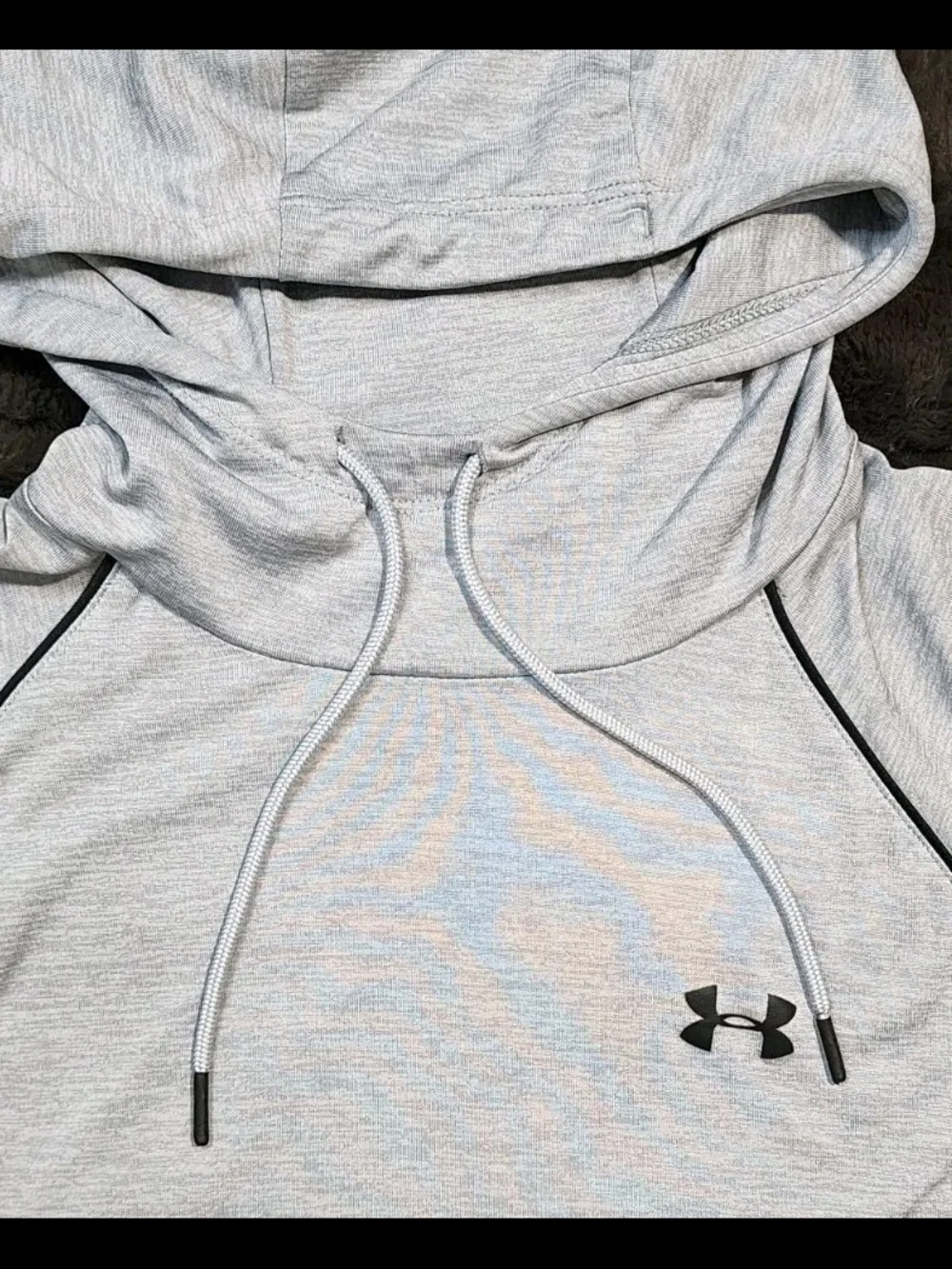 Under Armour Hoodie Sweatshirt Womens XL Heat Gear Pullover Gray